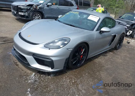 2020 Porsche 718 Cayman Gt4 z USA, uszkodzony, nr VIN WP0AC2A82LK289130